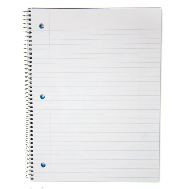 TOP FLITE Top Flight Standards 5-Subject Wirebound Notebook, 200 Sheets, 3-Hole Punched, College Rule, 10.5 x 8 Inches, 1 Notebook, Color May Vary (31820) - Image 2